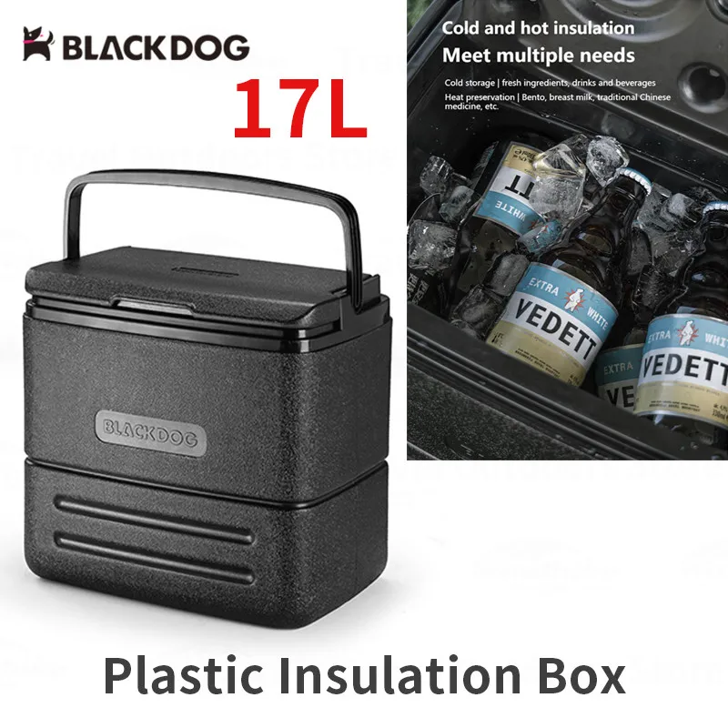 

Naturehike BLACKDOG 17L Plastic Insulation Box Outdoor Picnic Food Cooler Box 48h Fresh Keeping Drink Camping Fishing Ice Bucket