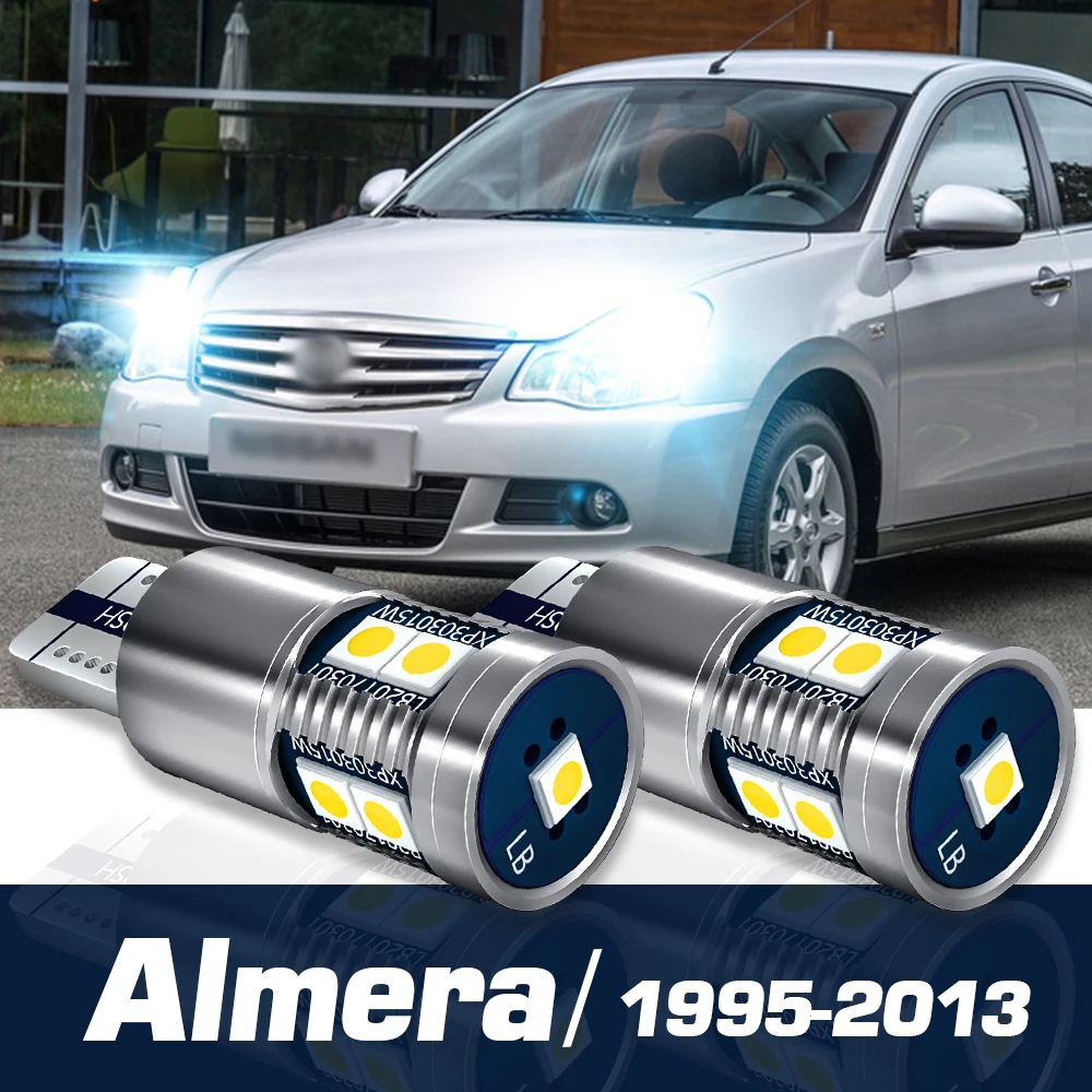 

2pcs LED Parking Light Clearance Bulb Canbus Accessories For Nissan Almera N15 N16 B10 1995-2013 2007 2008 2009 2010 2011 2012