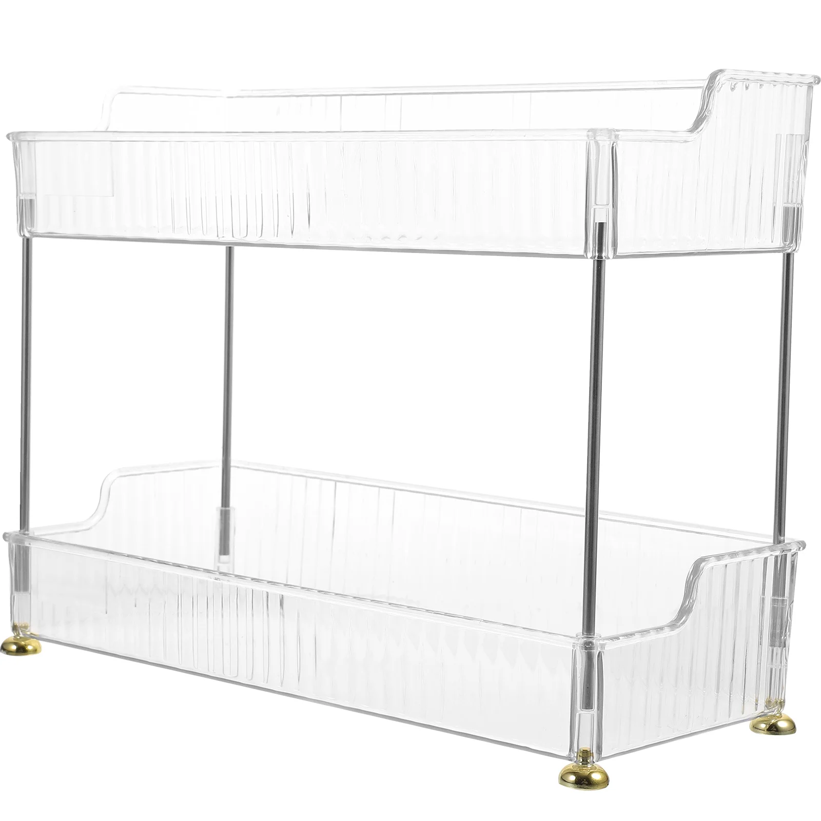 

Multi-layer Shelf Organizer Vanity Makeup Bathroom Accessories Kitchen Rack Tray Countertop 2 Tier Storage