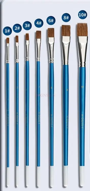 7pcs 디지털 유화 전문 미술 브러쉬, 수채화 브러쉬 세트, 아크릴 유화, 수채..