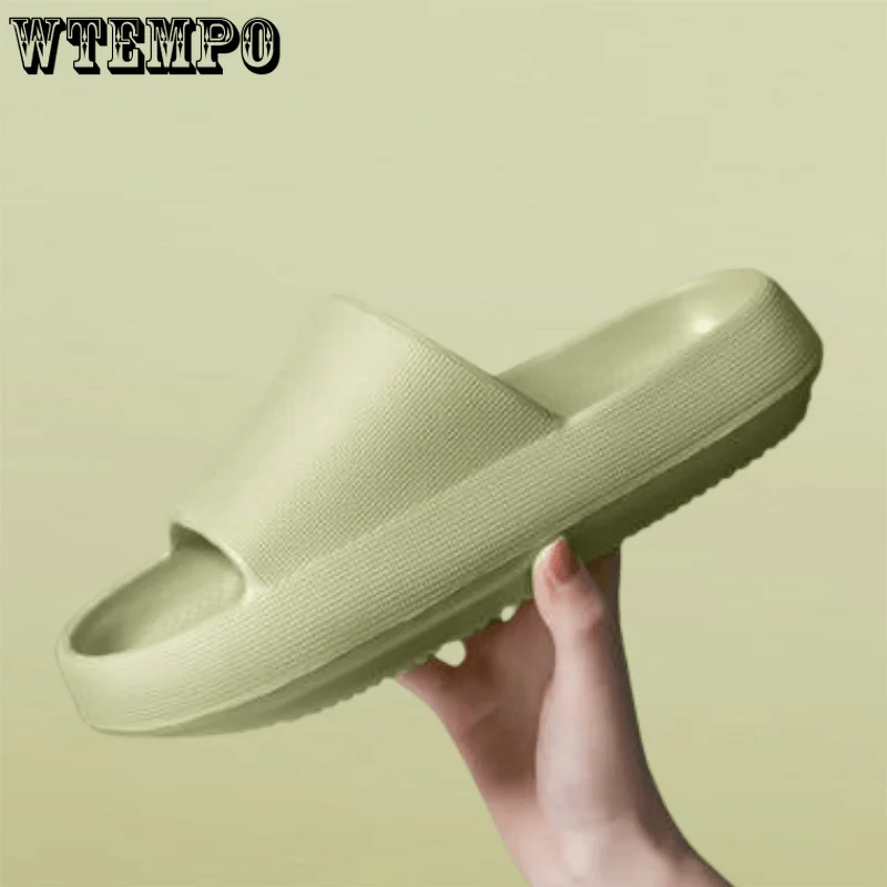 

WTEMPO Thick Platform Bathroom Home Slippers Women 4cm Sole EVA Indoor Slides Summer Non-slip Flip Flops Wholesale Dropshipping