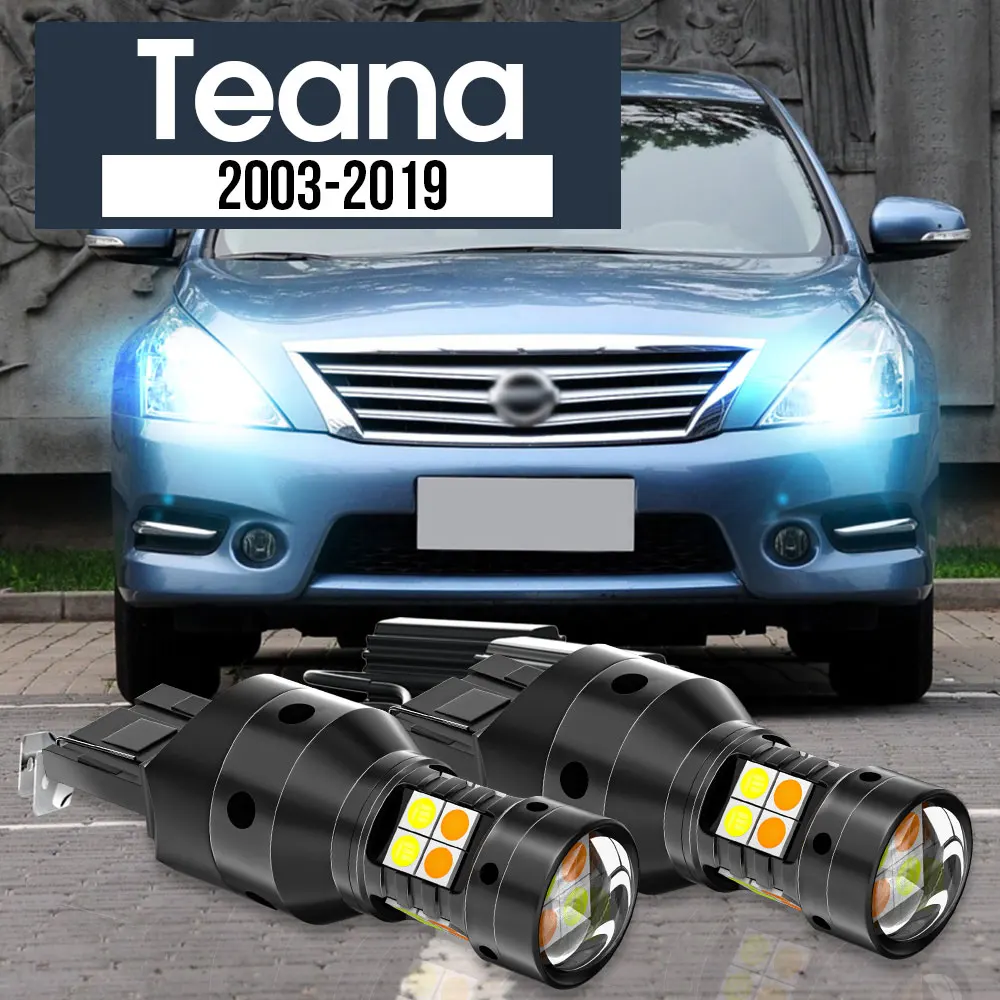 

Двухрежимный сигнал поворота, 2 шт, дневной свет, аксессуары для Nissan Teana J31 J32 J33 2003-2019 2008 2012