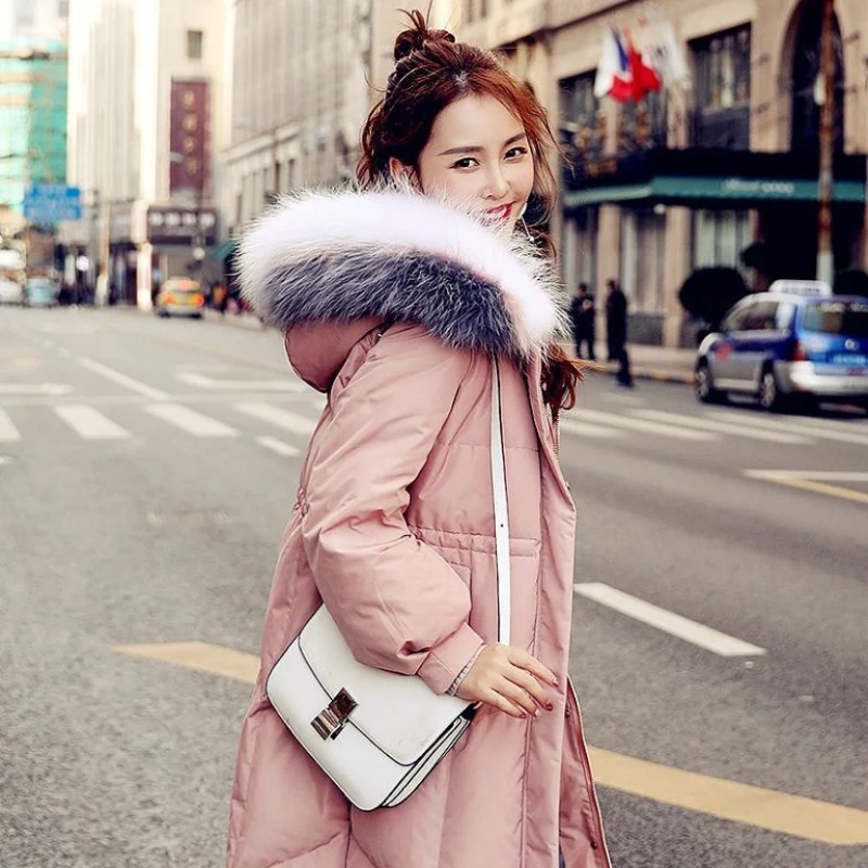 2023 New Women Down Jacket Winter Coat Female White Duck Down Hooded Outwear Loose Large Size Parkas Thick Warm Outcoat