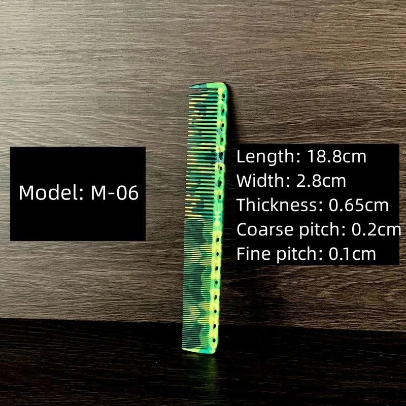 Barber Comb Green Camouflage Hair Cutting Comb Haircut Combs Barber Shop Hairdressing Brush Hair Salon Hairdresser Styling Tools 5