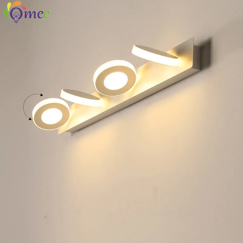 Modern Simplicity Mirror LED Wall Lamp Moisture Proof Anti-fog Fixture Indoor Bathroom Mirror Lights Bedroom Acrylic wall sconce