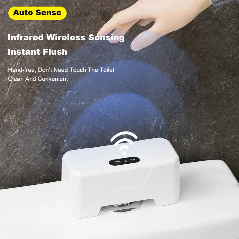 Toilet Smart Sensor Flush Touch-Free Infrared Sensor Button Flush Toilet Automatic Smart Toilet Sensor Flush Accessories 2