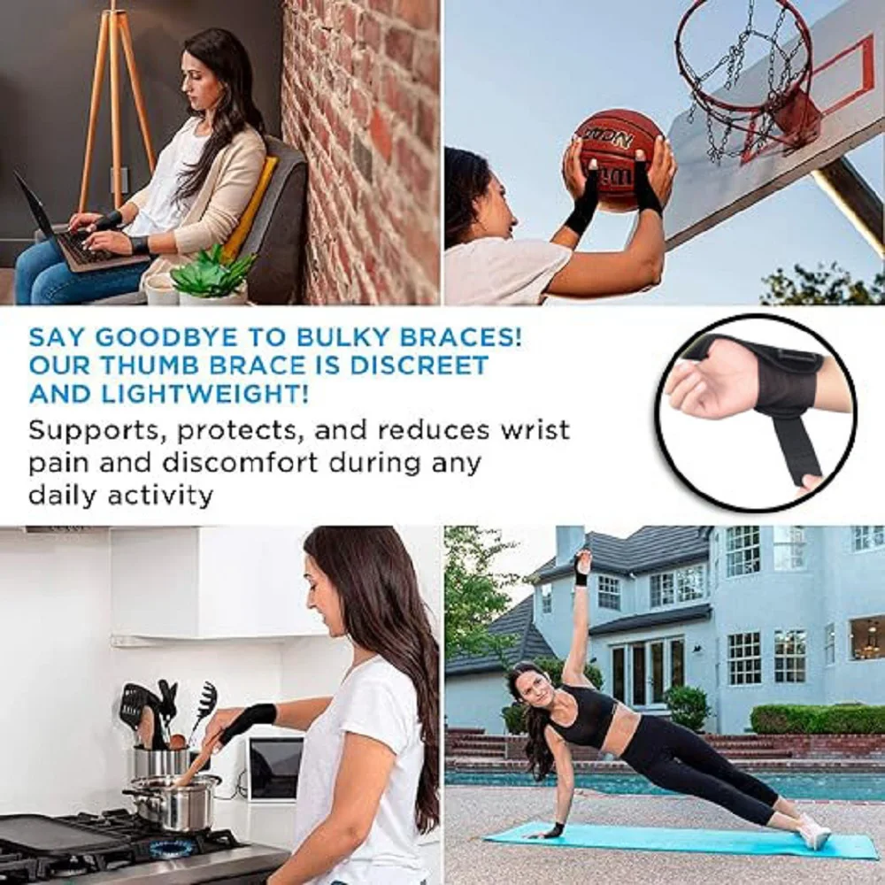 1Pcs Elastic Wrist Brace Thumb Support Spica Splint Brace Carpal Tunnel Thumb Stabilizer Hand Arthritis Compression