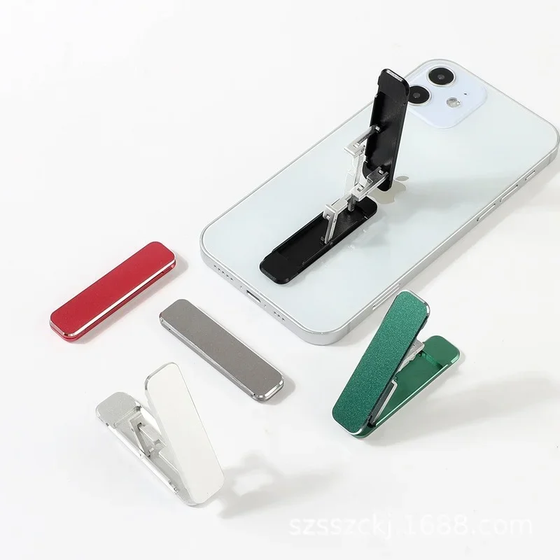 

Universal Mini Invisible Foldable Mobile Phone Stand Aluminum Alloy Desktop Mount Material Holder Adjustable Angle