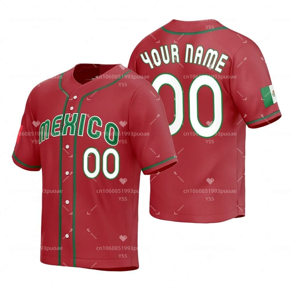 Personalized Mexico Baseball 2023 World Baseball Classic Jersey Print  Custom Men's and Women's Baseball Shirt - AliExpress