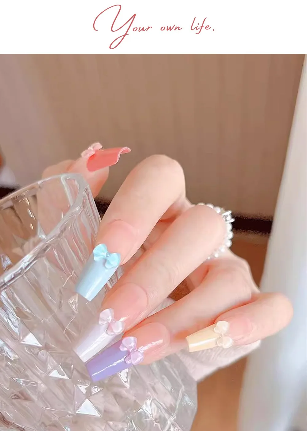 100개 단색 리본 모양 레진 네일 아트 장식 3D 미니 귀여운 라인 리본 네일 참 DIY 헤어핀 네일 액세서리용