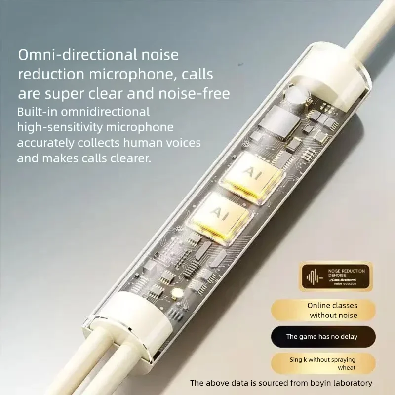 Auricolari Cablati da 3,5mm In-Ear con Suono HiFi e Bassi Potenti, Chiamate Hands-free per Samsung, Xiaomi, OPPO e Tutti gli Smartphone - Image 5