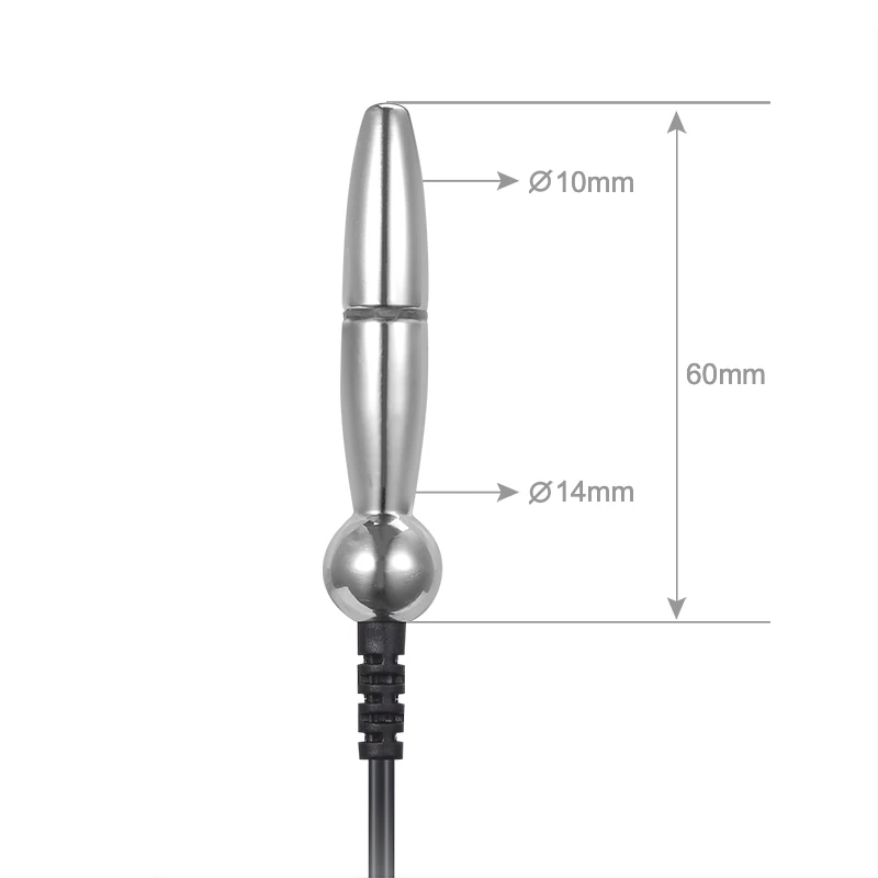 Sex Toys Electric Shock Male Stainless Steel Urethral Sounding Penis Plug Urethra Stimulate Erotic SM Dilator Masturbation Rod
