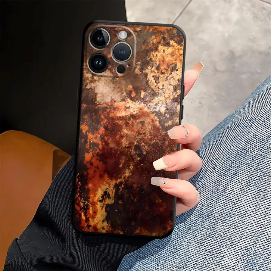 Vintage Rust Art Phone Case - Soft Back Cover