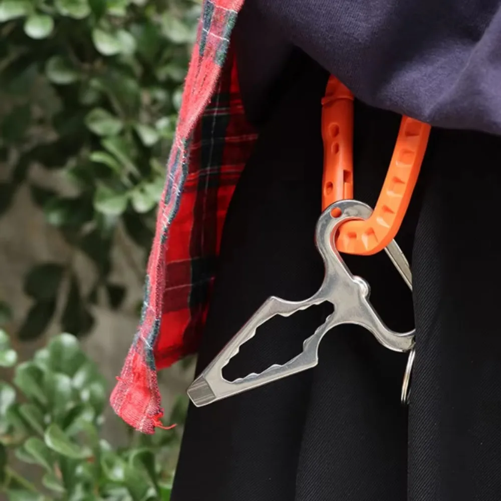 1PC Outdoor Camping Supplies EDC Self-defense Spike Wrench Multifunctional Tool Portable Bottle Opener