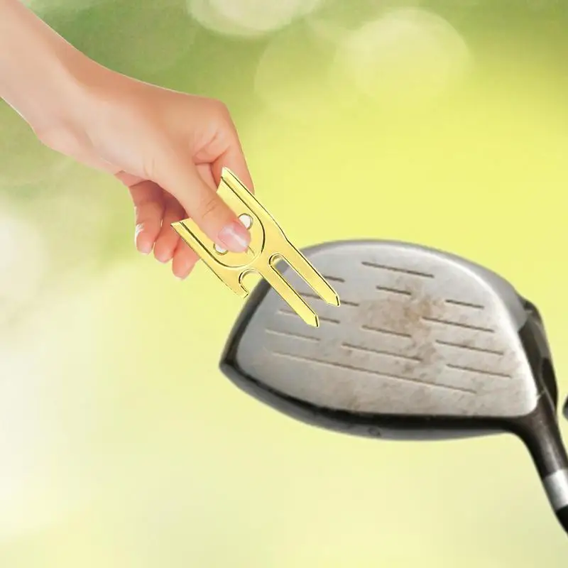 Golf Ball Divot Tool 6 In 1 Ball Mark Repair Green Tool Multifunctional Golf Green Repair Fork Marker For Family
