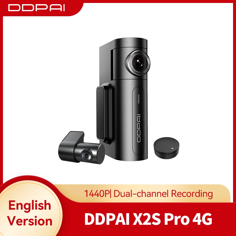 Ddpai Dash Cam X2S Pro Hd Gps Hidden Vehicle Drive Auto Video Dvr 4G Connection