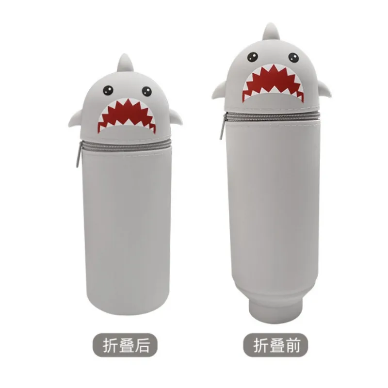 인기 문구 상자 학습용 필통 실리콘 펜 홀더
