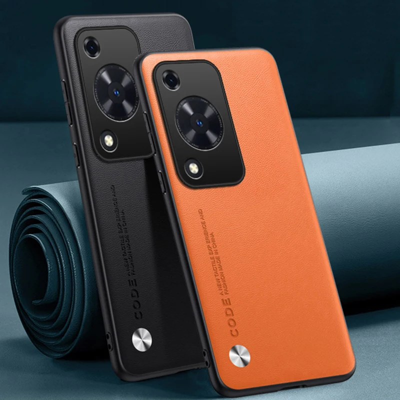 Elegant PU Leather Matte Silicone Phone Case - Luxury Full Protection Back Cover