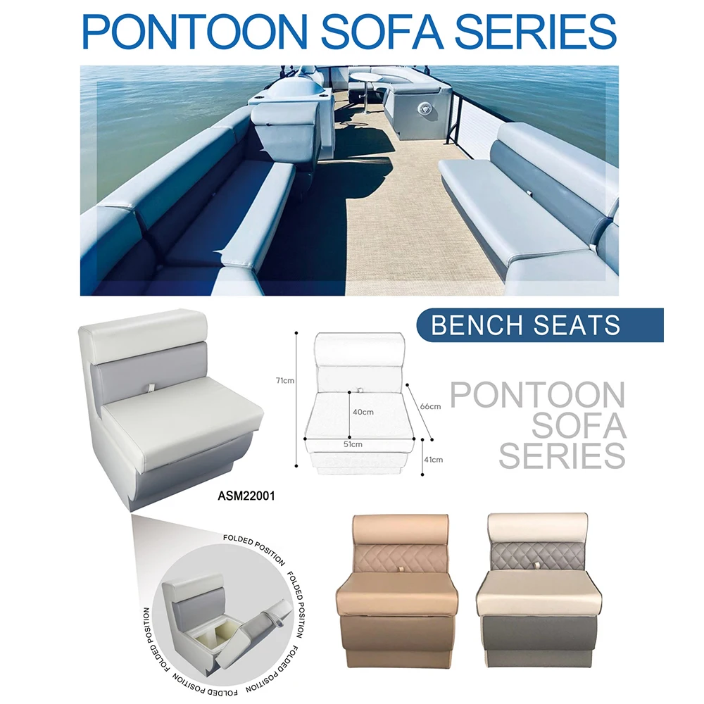 Boating Accessories Boat Sofa Pontoon Boat Furniture with Holder Other Marine Supplies