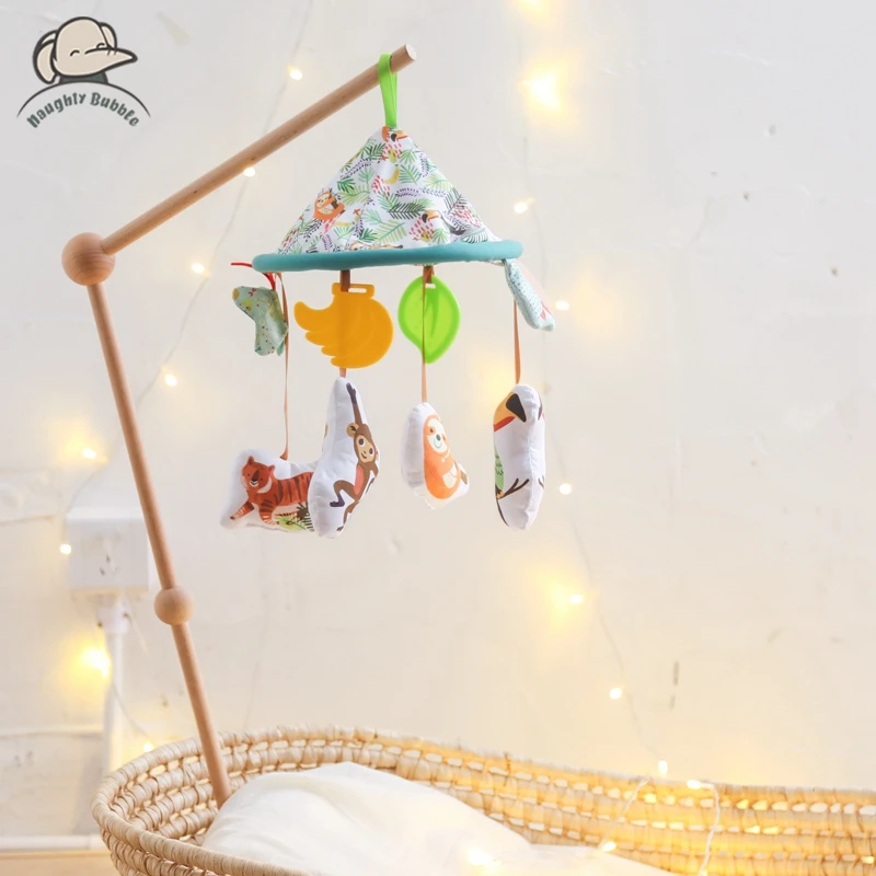 

Baby Rattle Toy 0-12 Months Wooden Mobile On The Bed Newborn Music Box Bed Bell Hanging Toys Holder Bracket Infant Crib Boy Toys