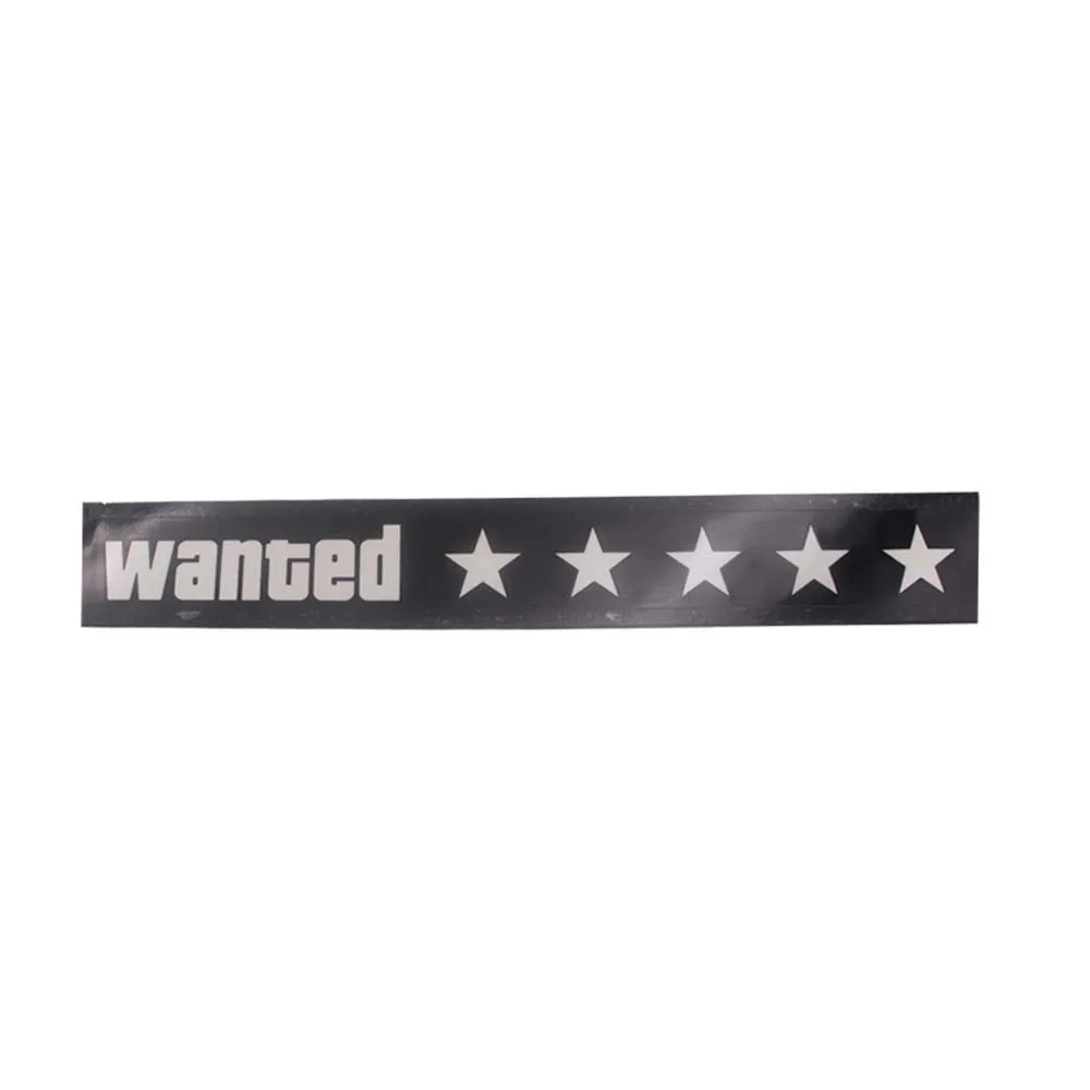 Used Led Signled Car Window Sticker - Jdm Wanted 5 Star