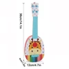 Toddler Ukulele Guitar Toy,Early Education Musical Instruments 4 Strings Mini Guitar Learning Toys Parent-Child Interactive Toys 6