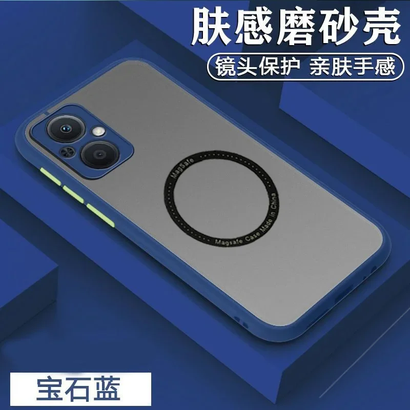 Shockproof Armor Matte Magnetic Wireless Charging Case with MagSafe Compatibility