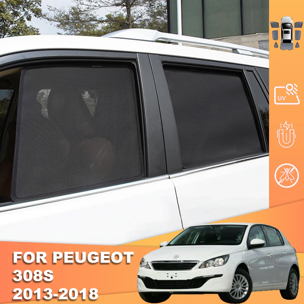 Pour Peugeot 308 II hayon 2013-2021 magnétique voiture pare-soleil avant  pare-brise cadre rideau arrière fenêtre latérale pare-soleil pare-soleil -  AliExpress