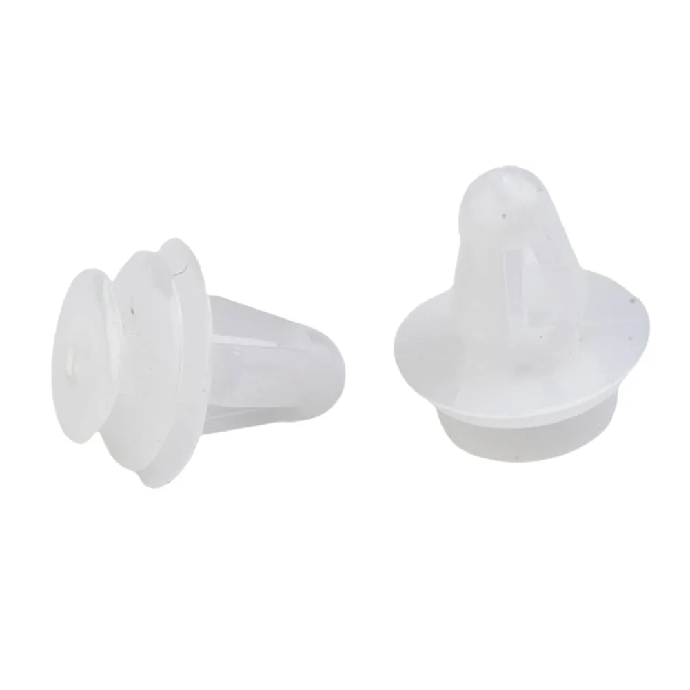 

9mm Car Door Hole Bumper Cover White Auto Screw Plastic Fastener Clips Rivets 100Pcs Vehicle Clamps And Fasteners Accessories