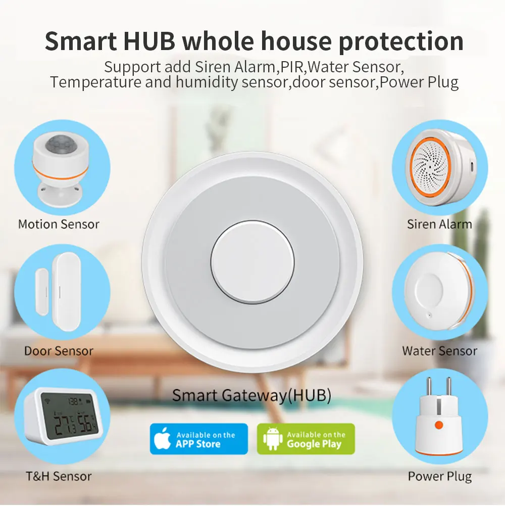 Zigbee Gateway Tuya HUB Wireless Bridge Smart Home Remote Control Zigbee 3.0 Pro