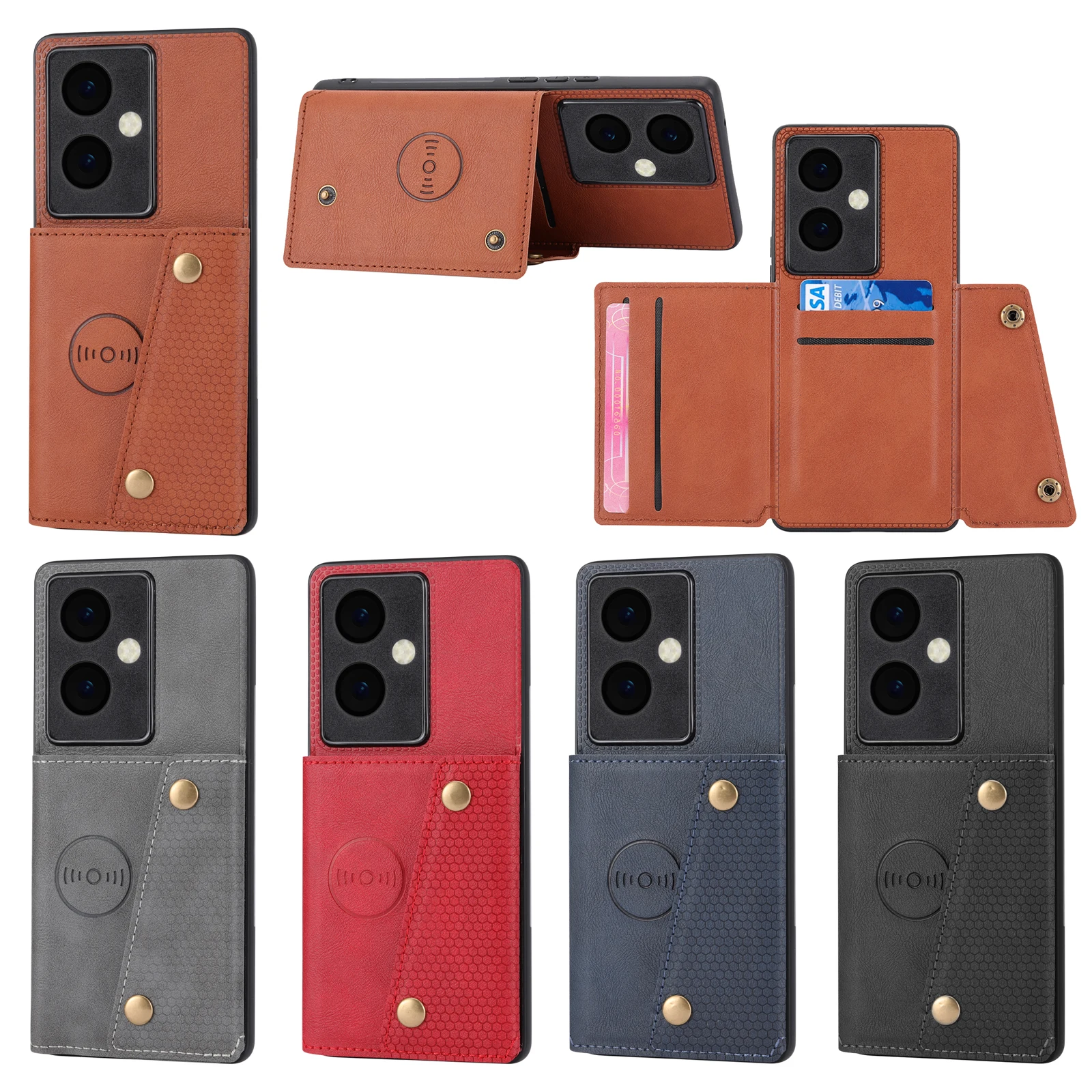 

Ультратонкий кожаный флип-кошелек V29 Lite 6,78 дюйма, магнитный Карманный держатель для карт, задняя крышка для vivo V29 Lite, чехлы для телефонов