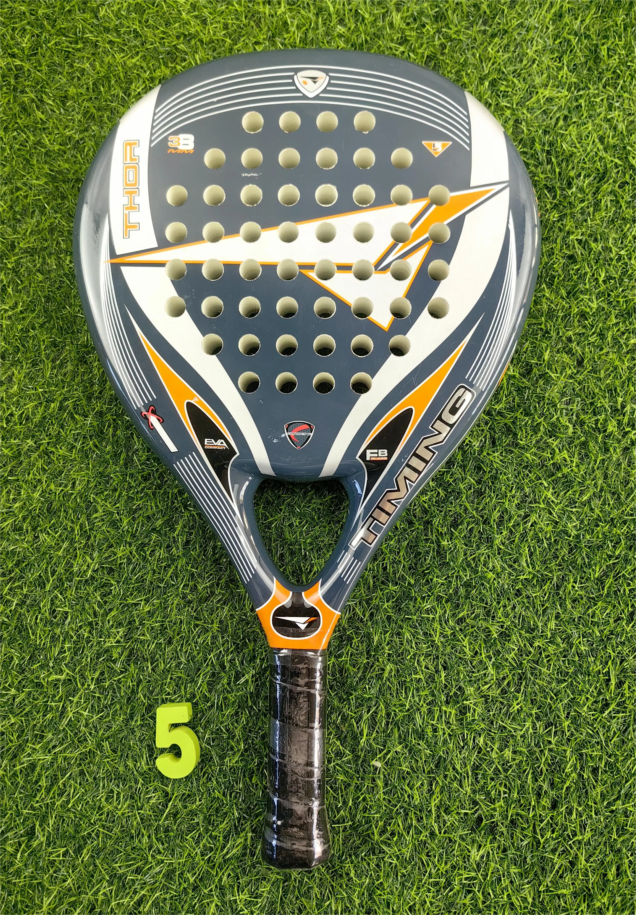 PadelRacketPorfessionalSeriesPalas3LayerCarbonFiberboard