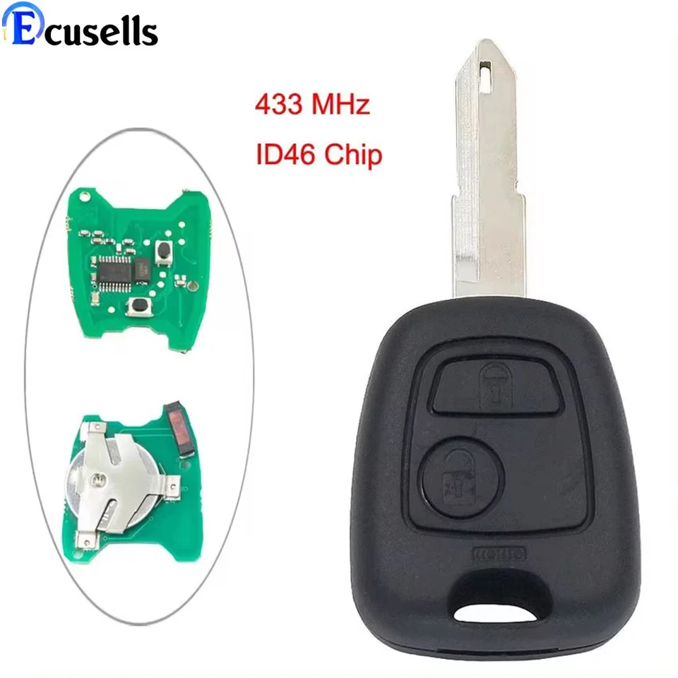CLÉ VIERGE électronique Avec Transpondeur ID46 PCF7961 Pour PEUGEOT 406 407 EUR 16,83 - Foto 11
