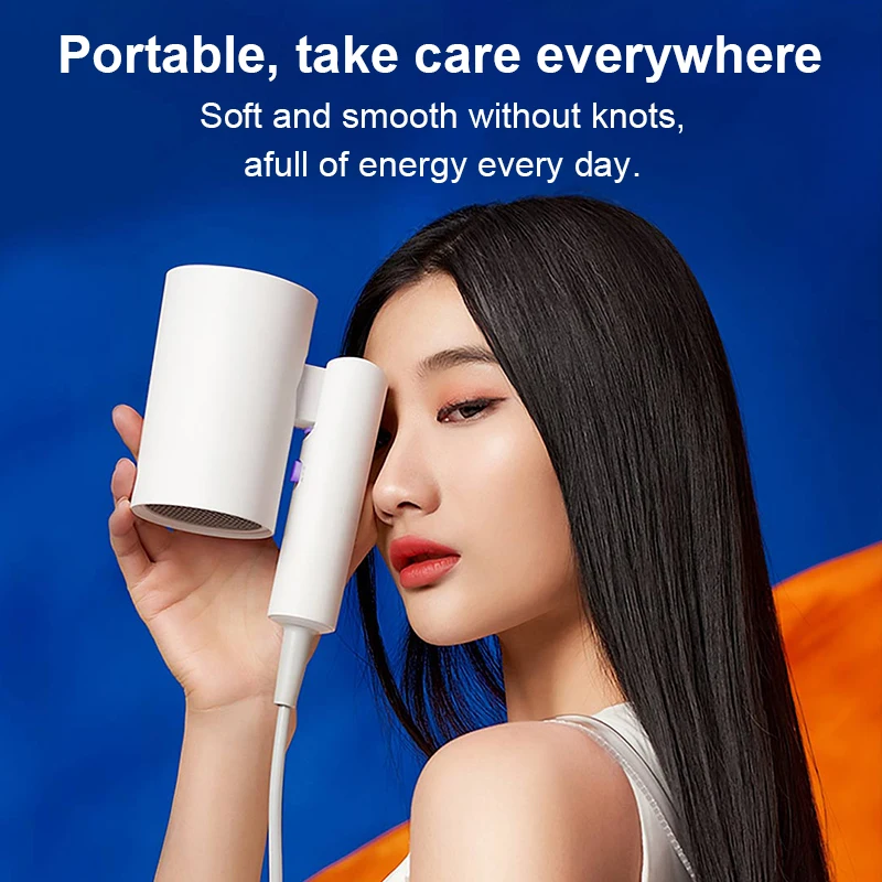 ShowSee A4 Hair Dryer Foldable Anion Hair Dryer Negative Ion 1800W Diffuser Hair Dryer Hair Care Quick Dry Hair Blower 3
