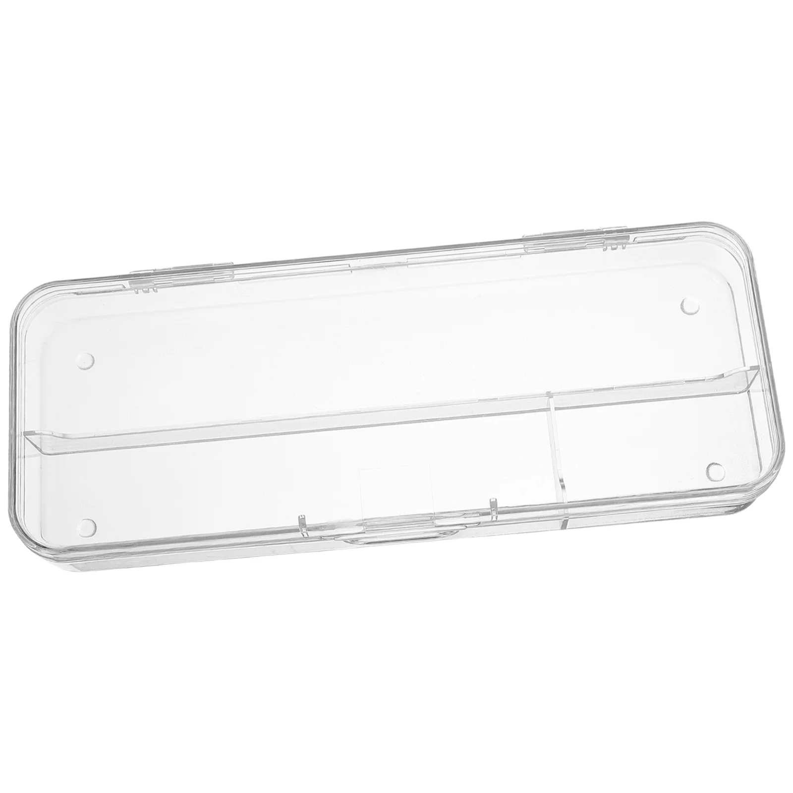

Transparent Pencil Case Pencils Storage Cases Plastic Holder Container Clear Portable Stationery Boxes