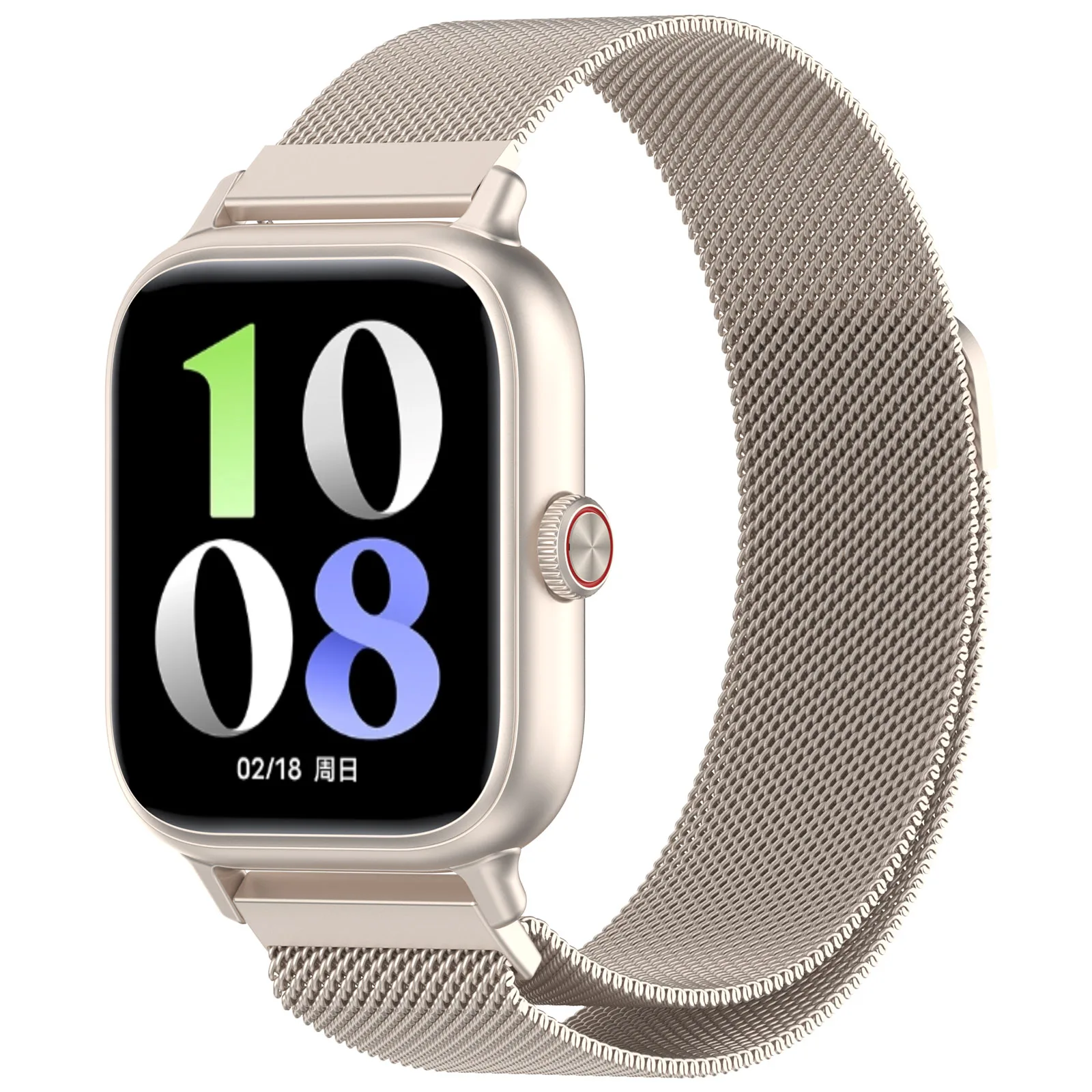 Premium Stainless Steel Magnetic Loop Strap for Smartwatch Replacement Wristband