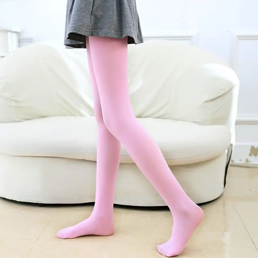 Pack of 3 Kids Girls Baby Ballet Dance Tights Soft Microfiber Footed Velvet Stockings Pantyhose