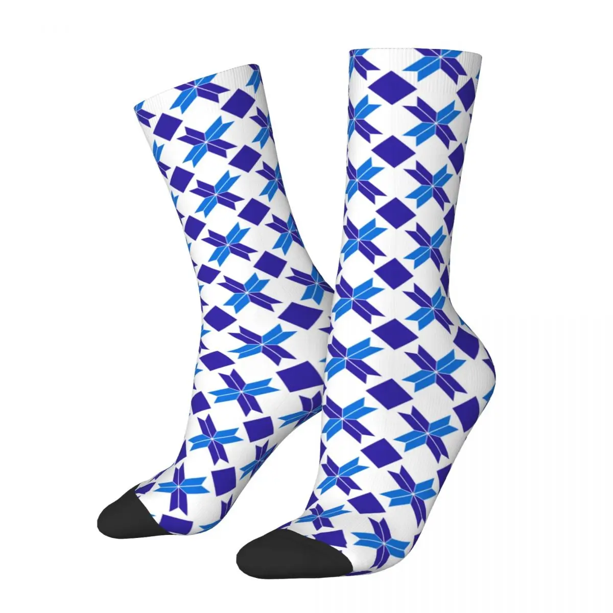 

Male Geometric Pattern Socks Soft Fashion Geometry Socks High Quality Accessories Middle TubeSocks Little Small Gifts
