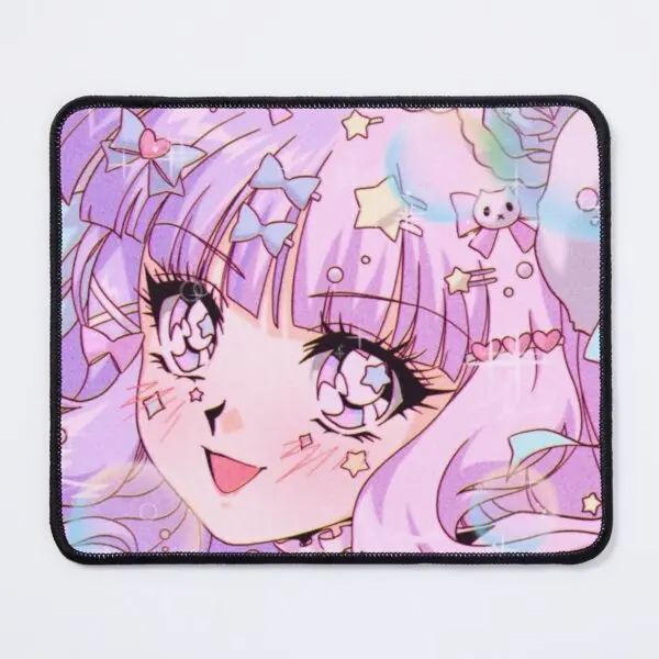 Vintage Anime Girl Mouse Pad Mousepad Mens Pc Printing Carpet Gamer Play Desk Mat Table Computer Anime Keyboard Gaming