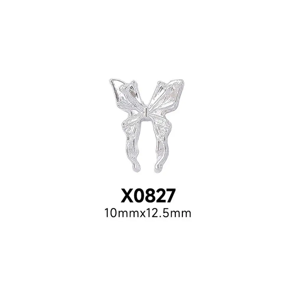 10Pcs/set DIY Nail Ornaments Alloy Star Nail Decorations Nail Rhinestones Punk Nail Art Charms Alloy Butterfly Nail Accessories