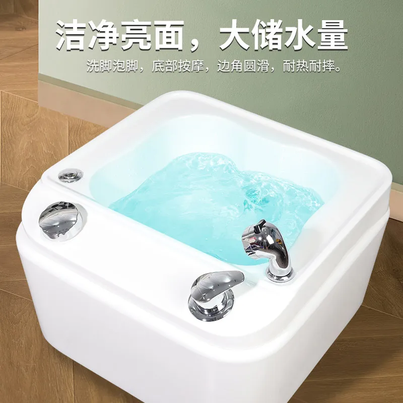spa pedicure chair nail salon table Acrylic footbath manufacturers commercial massage pedicure hotel spa basin sink