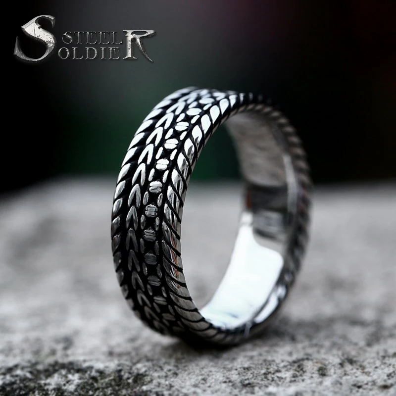 Стальной солдат tMen из нержавеющей стали Открытое кольцо паз многогранное кольцо для мужчин и женщин обручальное кольцо юбилейные подарки
