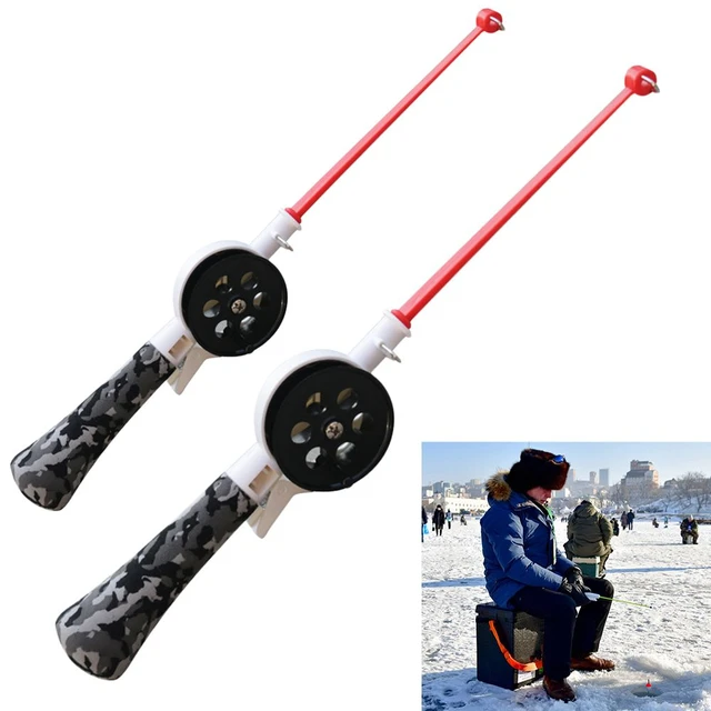 Ice Fishing Rods Winter Fishing Reels Outdoor Tackle Pole Portable Fishing  Tackle Accessories