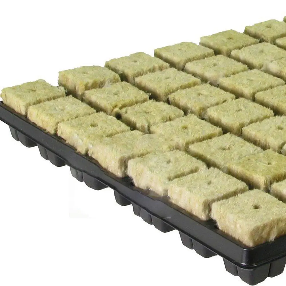 50PCS Growing Sponge Planting Grow Starter Cubes Root Growing Spread Cloning Cubes Hydroponic Indoor Garden Planting
