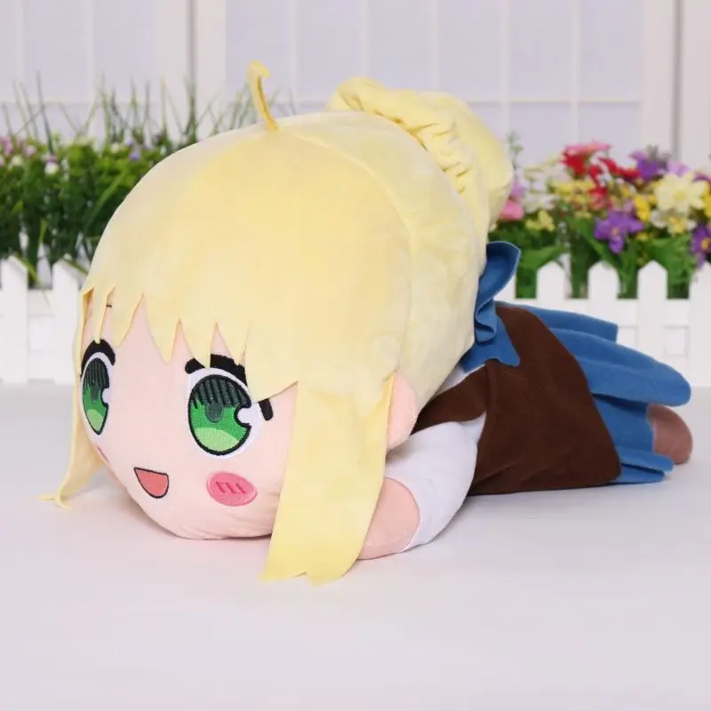 

40cm Anime Everyday Today's MENU for EMIYA Family Plush Doll Figure Fate Saber Cosplay Stuffed Toy for Kids Christmas Gifts