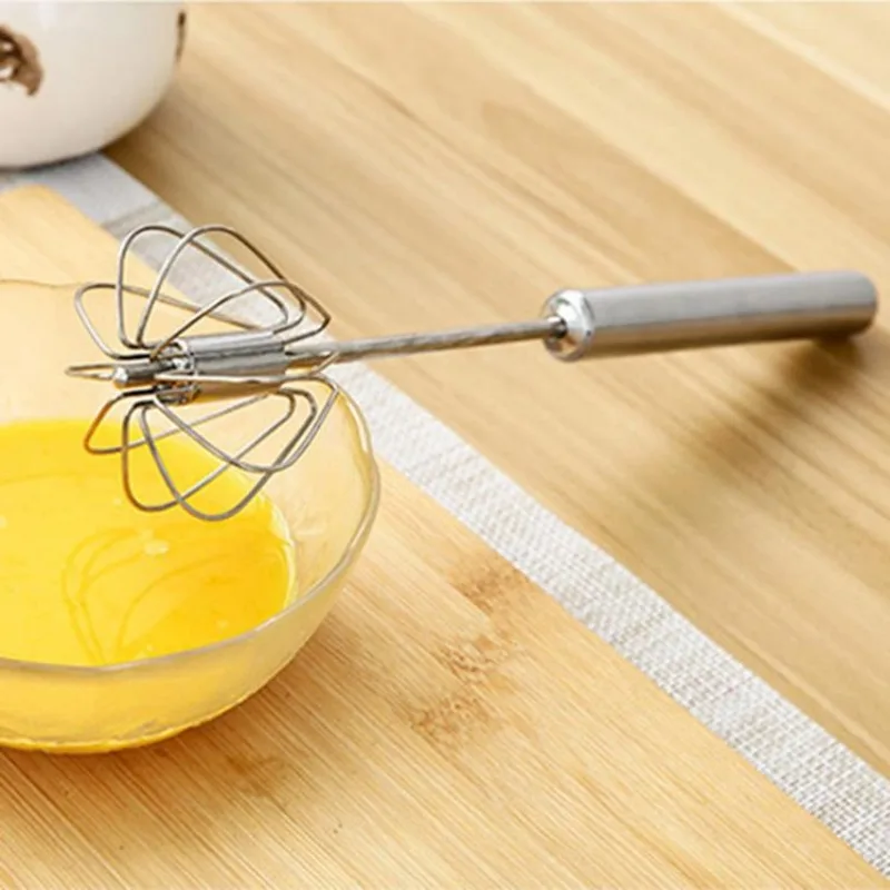Stainless steel whisk manual stirring stick cream butter whipping semi-automatic tools kitchen baking tools rotary whisk ball whisk wire whisk