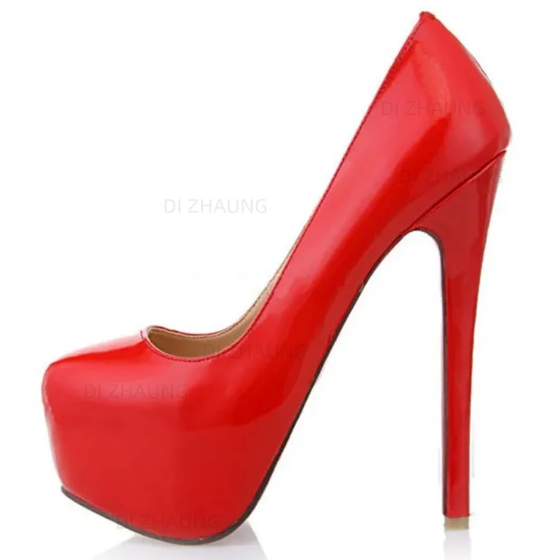 

Women's shoes pumps , 16cm high white, red platform shoes, women's high heels pumps