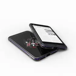 Luxury Aluminum Metal Bumper Frame Case Cover - Ultra Thin Design - Aluminum (Black Purple)