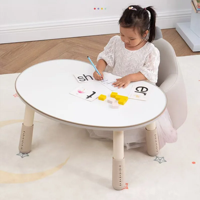 Pea Table Children's Peanut Table Baby Early Education Learning Table Kindergarten Kids Reading Desk Baby Cute Housewear Furnishings