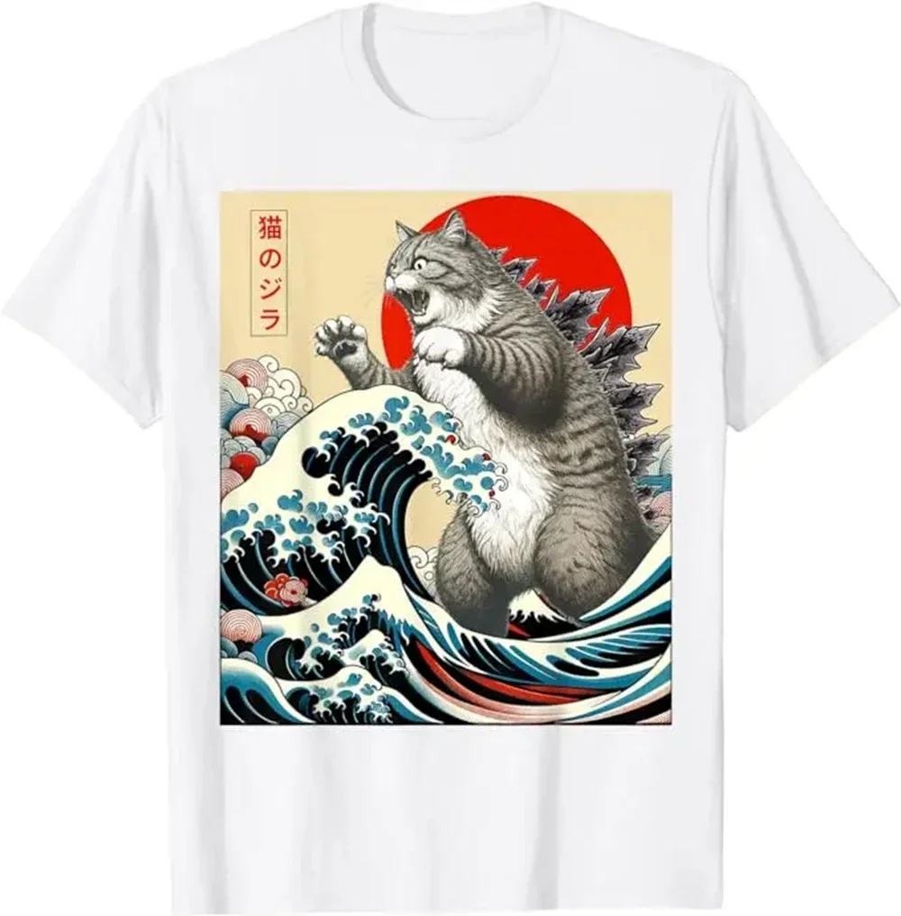 Catzilla Cotton Graphic Tee — product detail 3
